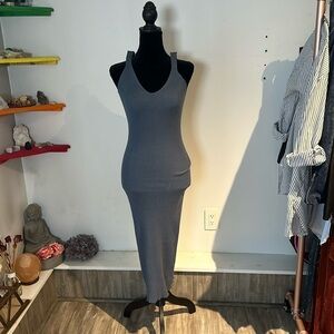 Maxi knit periwinkle tank dress